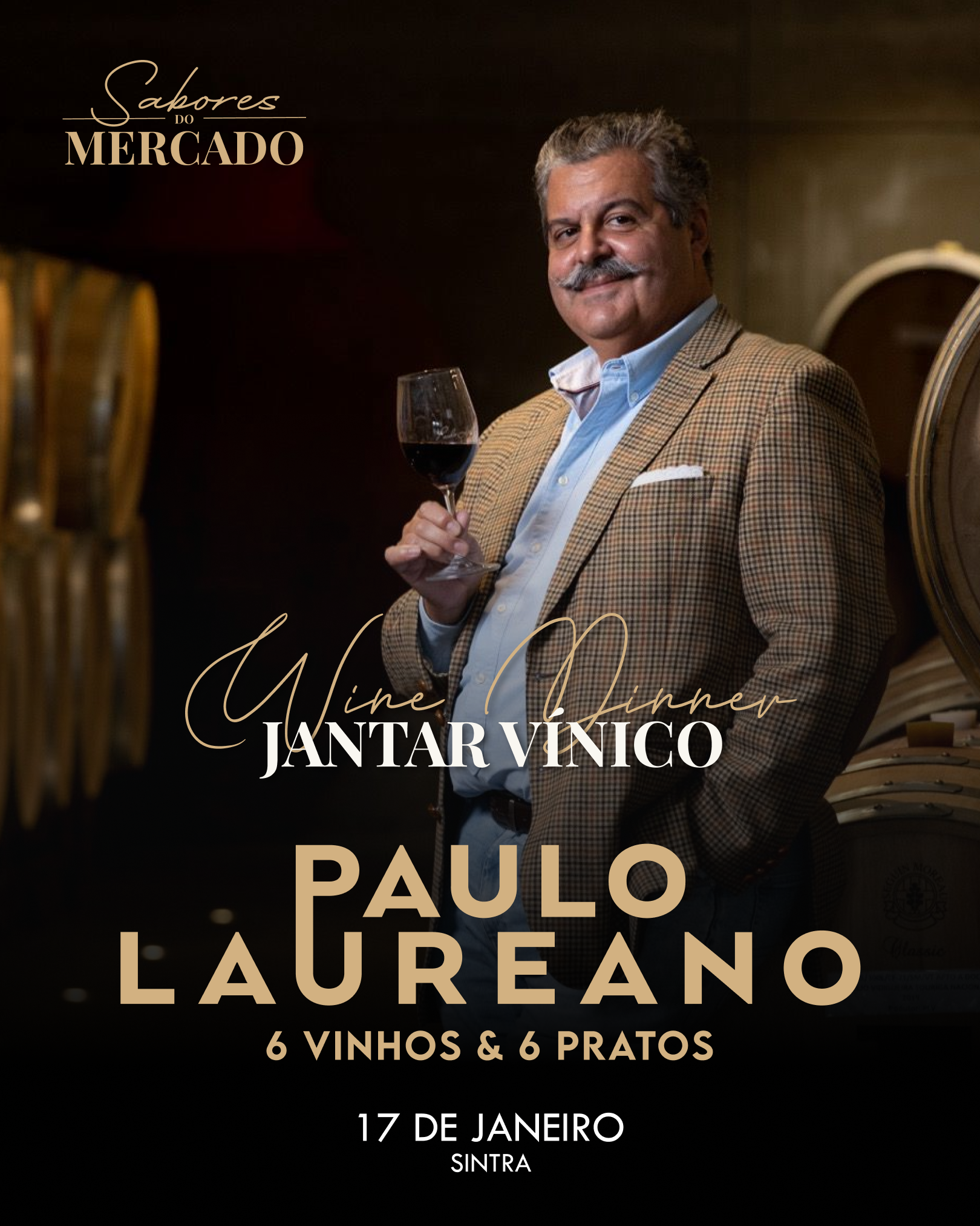 INVITATION paulo laureano WINE DINNER AT SABORES DO MERCADO